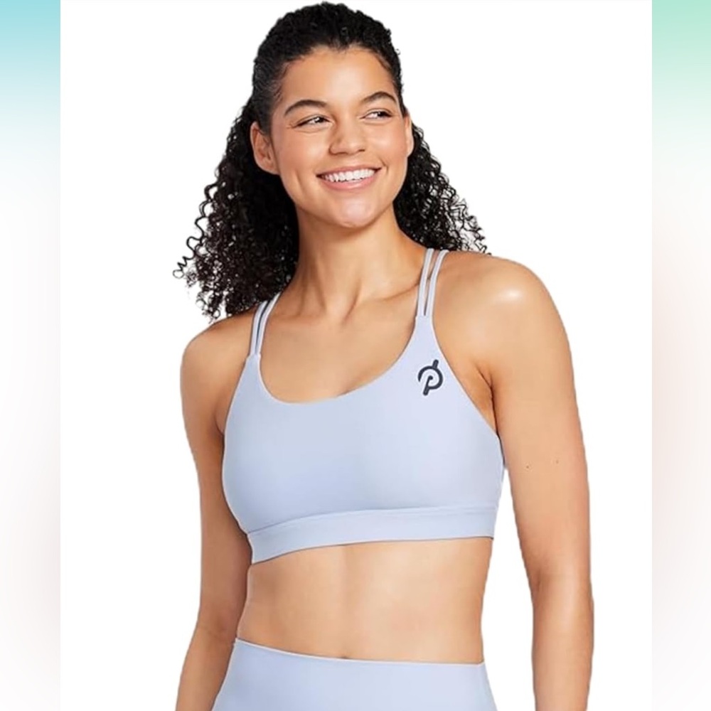Peloton Strappy Elevate Bra Size XS, Color: Washed blue. Brand new with tags.